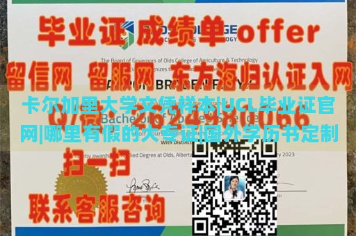 卡尔加里大学文凭样本|UCL毕业证官网|哪里有假的大专证|国外学历书定制